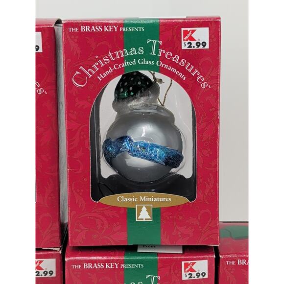 Brass Key Christmas Traditions Classic Miniatures Hand Crafted Snowman Ornaments - Picture 10 of 16